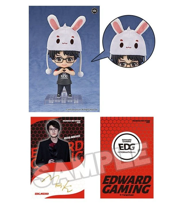 Alt view image 4 of 5 - Nendoroid Lite Meiko (w/ Signed Card & Rabbit Hat)