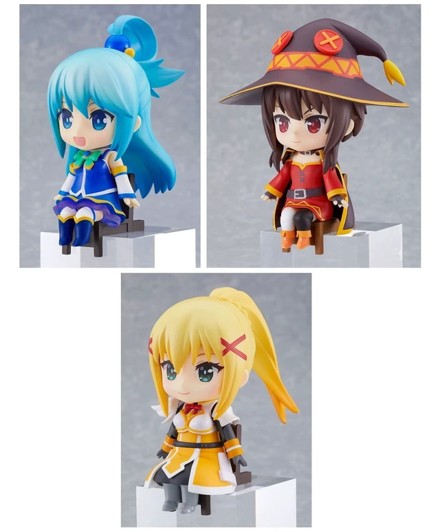 Alt view image 5 of 6 - Nendoroid Swacchao! Konosuba Aqua, Megumin, Darkness 3-Figure Set