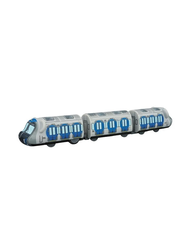 Alt view image 2 of 3 - Japan BE@RBRICK TRAIN Hanshin Jet Silver 5700 Special Edition