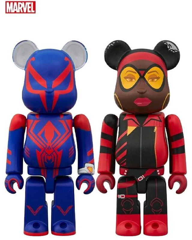 Main image of Japan BE@RBRICK Spider-Man 2099 & Spider-Woman 2PCS Set