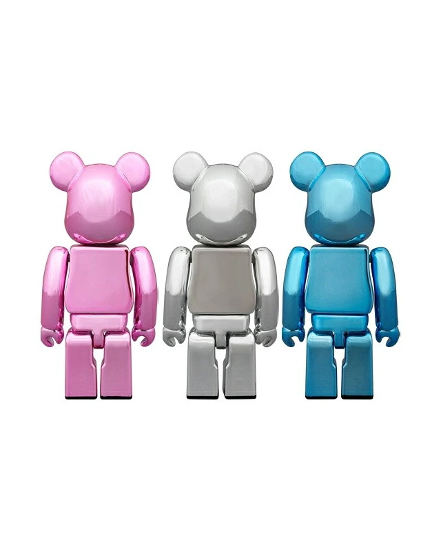 Alt view image 2 of 2 - Japan BE@RBRICK Hajime Sorayama Medicom Toy 30th Anniversary 100% 3PCS