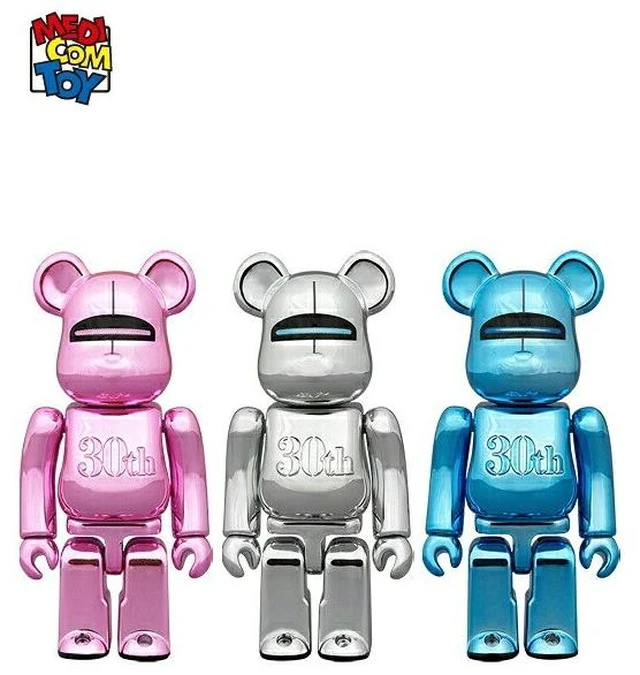 Main image of Japan BE@RBRICK Hajime Sorayama Medicom Toy 30th Anniversary 100% 3PCS