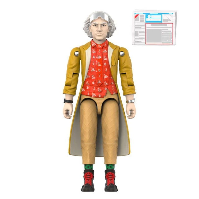 Alt view image 3 of 3 - Japan Dr. Emmett Brown (2015) ReAction+ 3.75" Action Figure Back to the Future