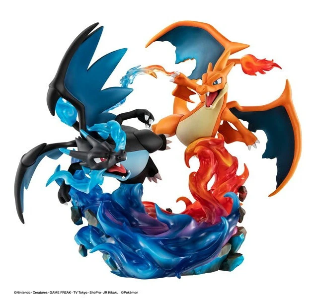 Alt view image 4 of 6 - Mega Charizard X & Mega Charizard Y Complete Figure
