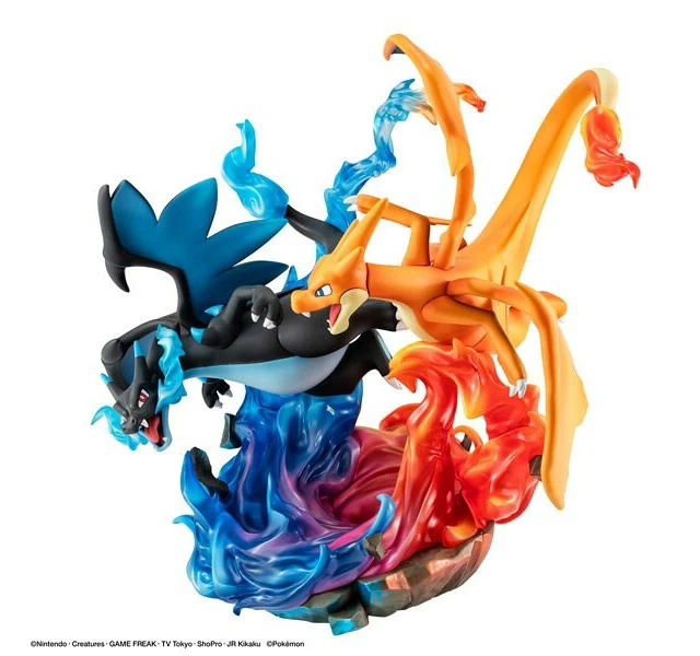 Alt view image 6 of 6 - Mega Charizard X & Mega Charizard Y Complete Figure
