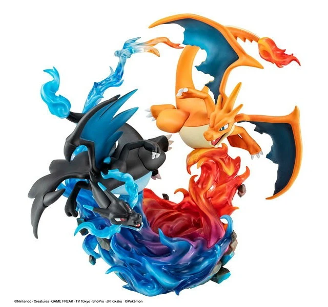 Alt view image 5 of 6 - Mega Charizard X & Mega Charizard Y Complete Figure