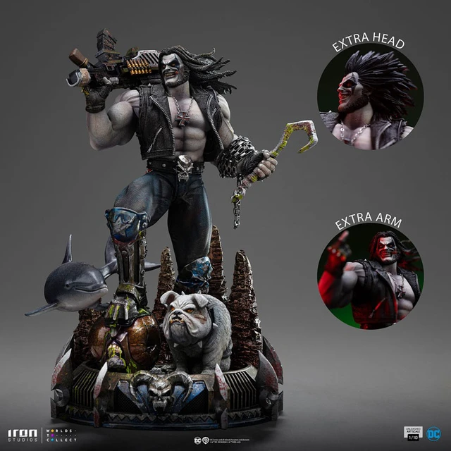 Alt view image 3 of 6 - DC Comics Lobo (Unleashed) Art Scale 1/10 Statue Iron Studios