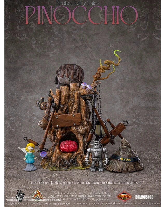 Alt view image 3 of 5 - Broken Fairy Tale Pinocchio 1/6 Scale Movable Figure