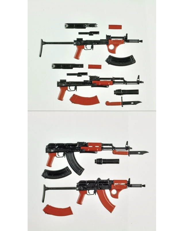 Alt view image 3 of 6 - LittleArmory LA079 AKMS & AKMSU Type 1/12 Scale Plastic Model