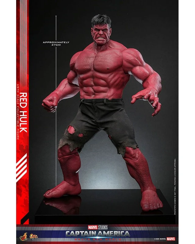 Alt view image 5 of 6 - Red Hulk (Captain America: Brave New World) Movie Masterpiece 1/6 Scale