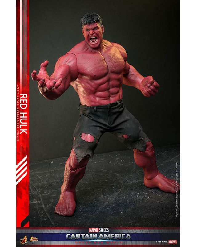 Alt view image 3 of 6 - Red Hulk (Captain America: Brave New World) Movie Masterpiece 1/6 Scale