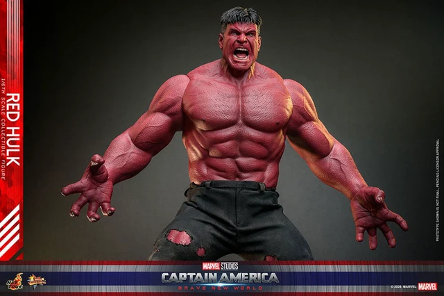 Alt view image 6 of 6 - Red Hulk (Captain America: Brave New World) Movie Masterpiece 1/6 Scale