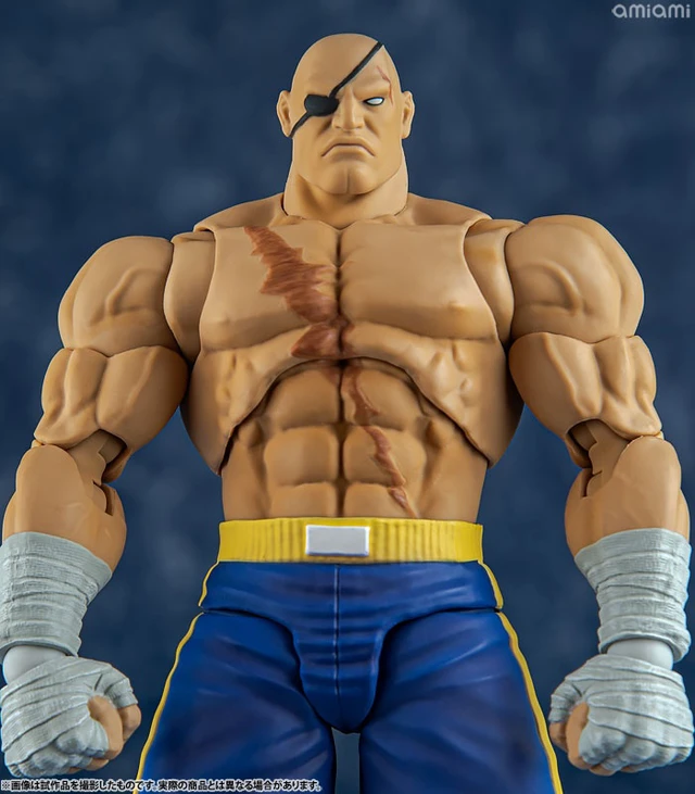 Alt view image 4 of 6 - Sagat 1/12 Scale Action Figure (Street Fighter Alpha 3)