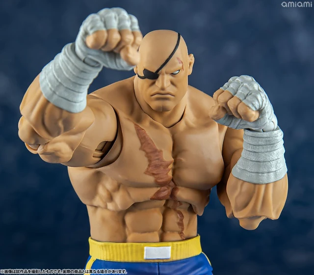 Alt view image 6 of 6 - Sagat 1/12 Scale Action Figure (Street Fighter Alpha 3)