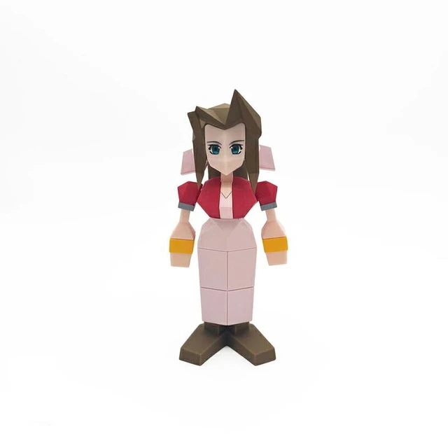 Main image of Aerith Gainsborough Final Fantasy VII Polygon Sofubi Figure