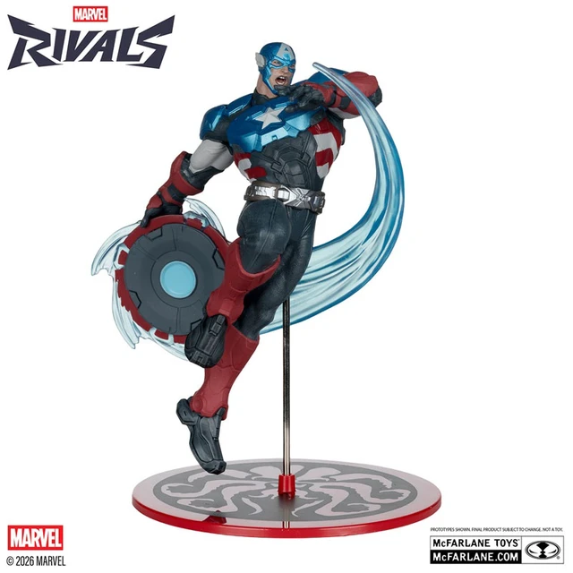 Alt view image 2 of 6 - Marvel Rivals 1/10 Scale Scene Figure #005 Captain America (McFarlane Toys)