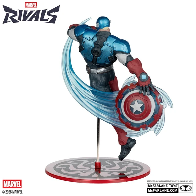 Alt view image 4 of 6 - Marvel Rivals 1/10 Scale Scene Figure #005 Captain America (McFarlane Toys)