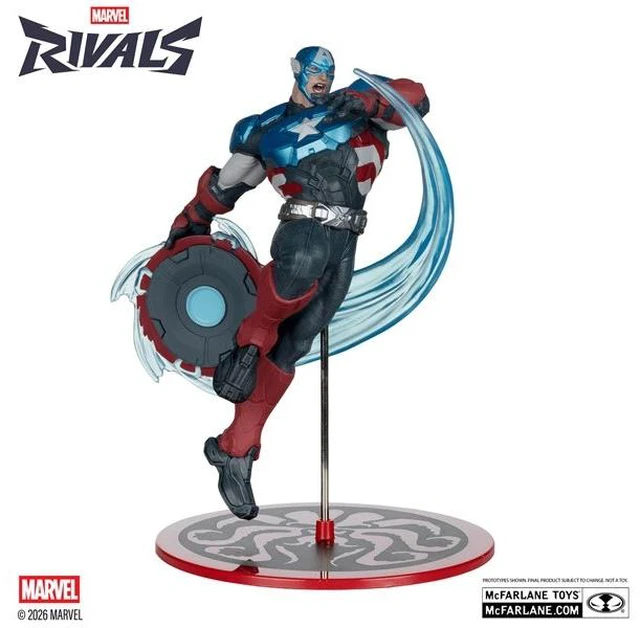 Main image of Marvel Rivals 1/10 Scale Scene Figure #005 Captain America (McFarlane Toys)