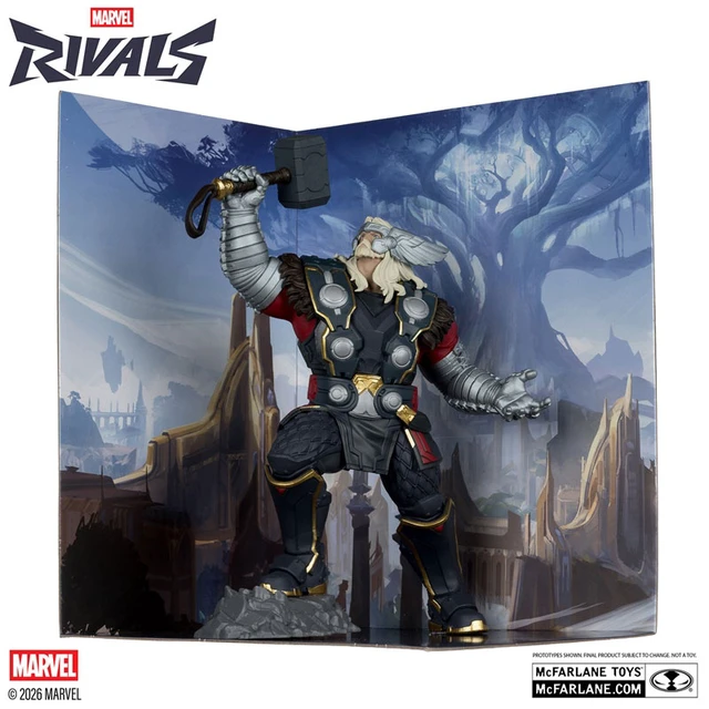 Alt view image 5 of 6 - Marvel Rivals 1/10 Scale Scene Figure #003 Thor (McFarlane Toys)