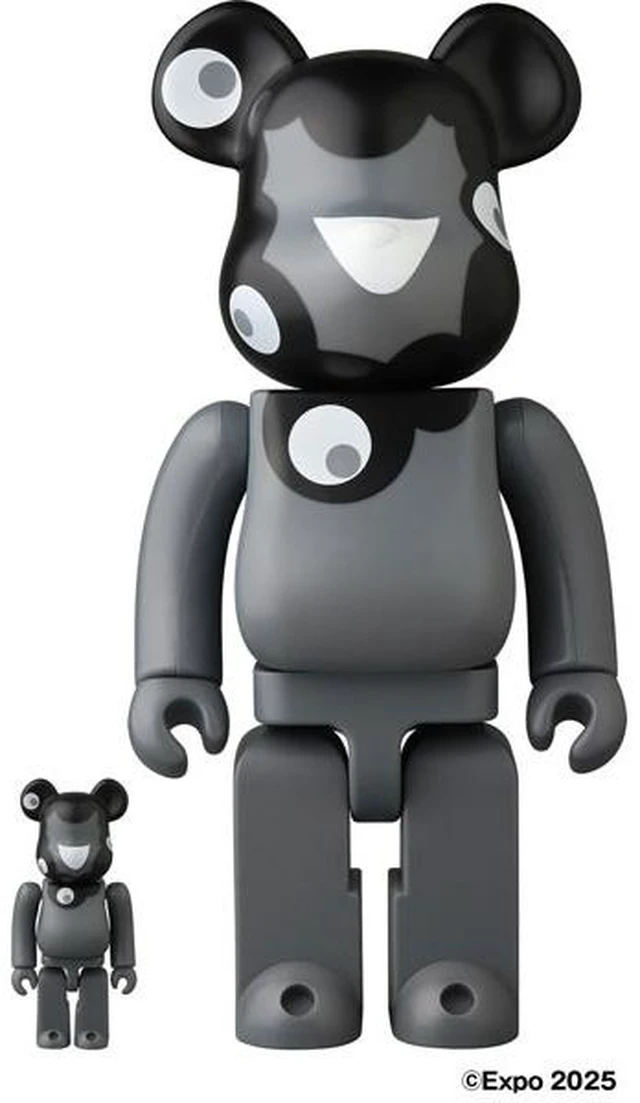 Main image of BE@RBRICK Myaku-Myaku (Monochrome Ver.) 100% & 400%