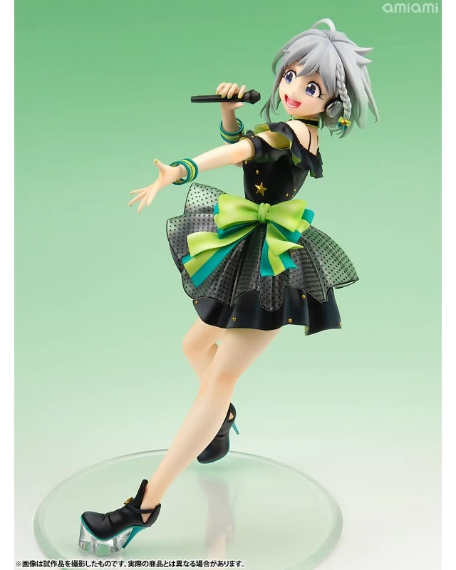 Alt view image 3 of 6 - YuNi -Black Dress ver.- 1/7 Complete Figure w/ Acrylic Strap Set