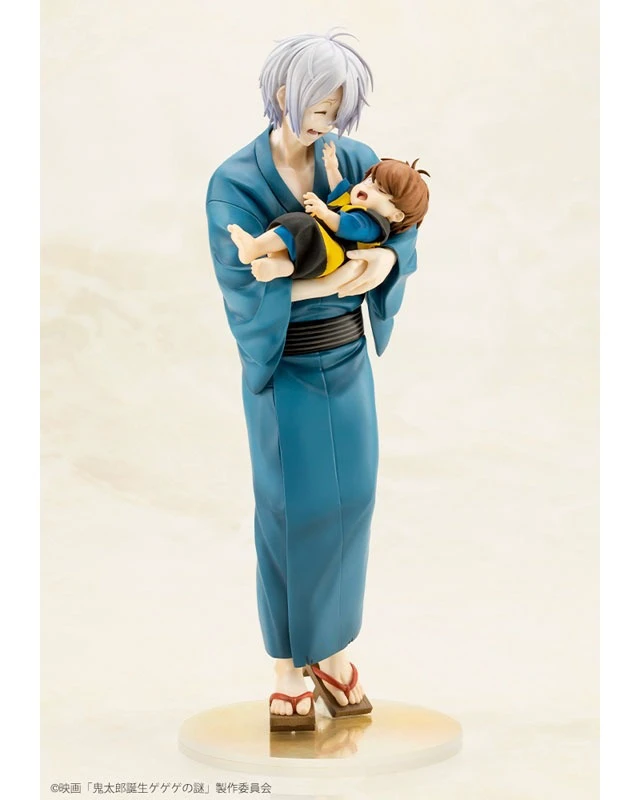 Alt view image 2 of 6 - Kitaro's Father & Baby Kitaro Complete Figure (Kitaro Birth: GeGeGe no Nazo)