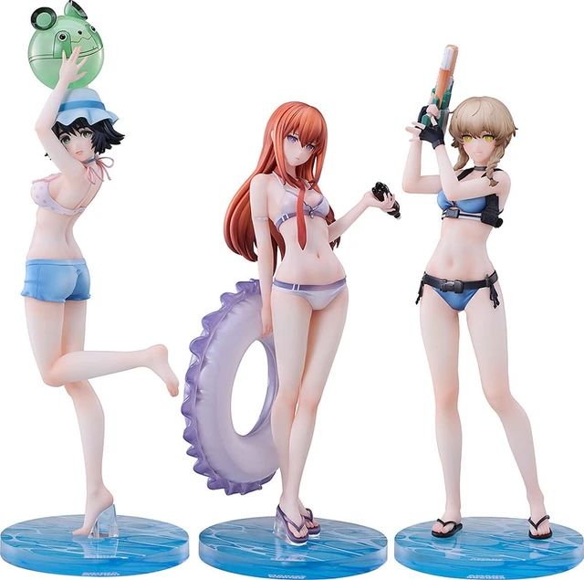 Alt view image 2 of 6 - Steins;Gate Kurisu Makise & Mayuri Shiina & Suzuha Amane Swimsuit Complete Figur