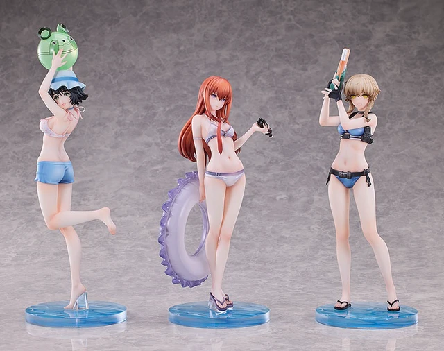 Alt view image 4 of 6 - Steins;Gate Kurisu Makise & Mayuri Shiina & Suzuha Amane Swimsuit Complete Figur