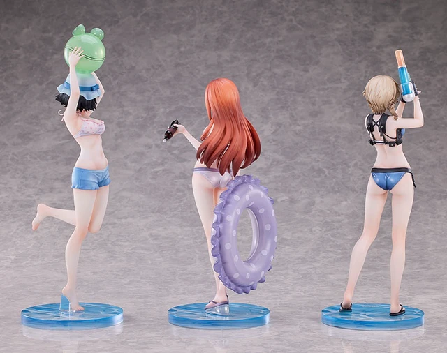 Alt view image 5 of 6 - Steins;Gate Kurisu Makise & Mayuri Shiina & Suzuha Amane Swimsuit Complete Figur
