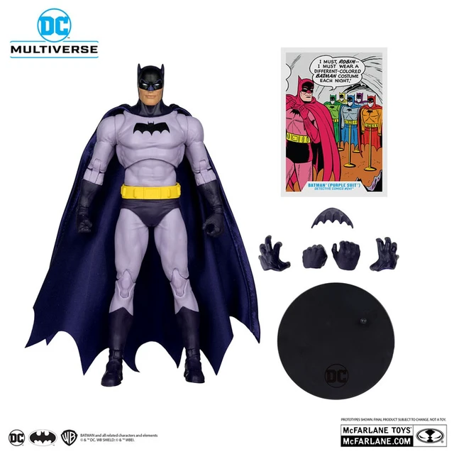Alt view image 5 of 6 - DC Multiverse Batman (Purple Suit/Red Platinum Edition) Action Figure