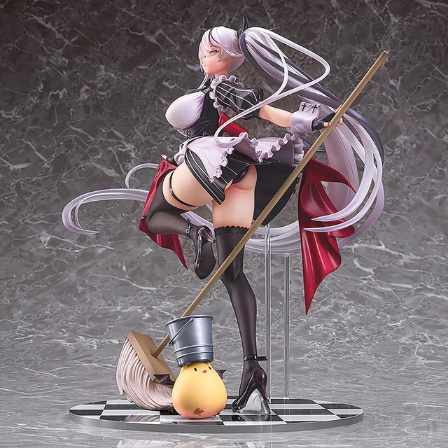 Alt view image 4 of 6 - Thüringen: Moonlight Cleaning Ver. Azur Lane 1/7 Complete Figure