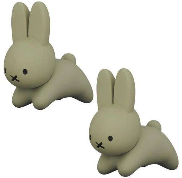 Main image of UDF No.714 Dick Bruna Series 6 Rabbit (Gray) 2-Piece Set