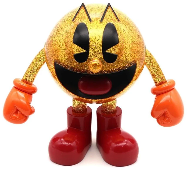 Main image of SOFVIPS Pac-Man Clear Yellow Glitter Complete Figure