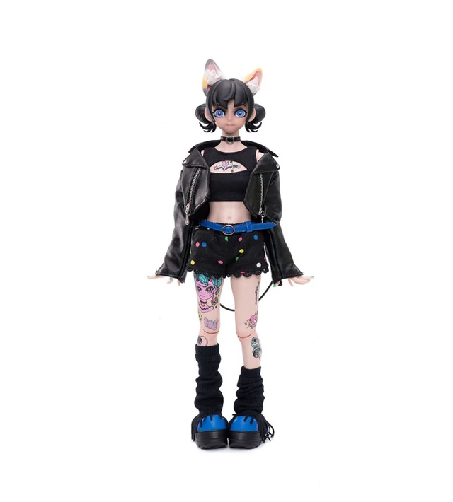 Alt view image 2 of 6 - Good Morning Friend Series: Nya Tattoo 1/6 Scale Action Figure (Black)