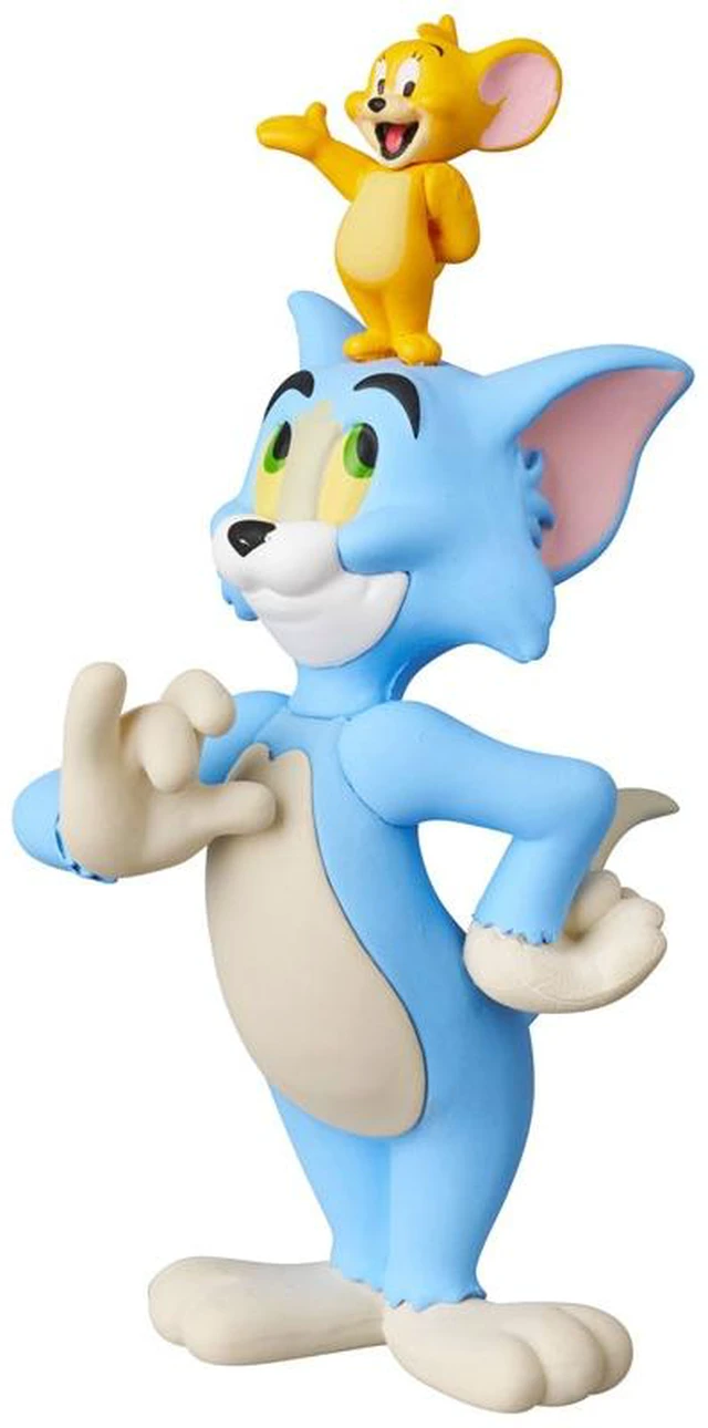 Alt view image 2 of 3 - UDF Tom and Jerry Classic Color Ver. Jerry on Tom's Head