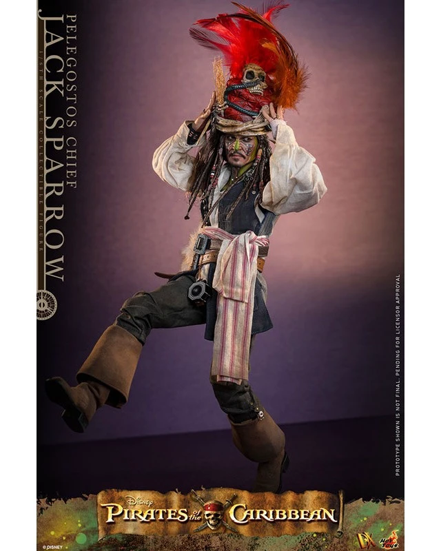 Alt view image 6 of 6 - Movie Masterpiece DX 1/6 Jack Sparrow (Pelegostos Chief) Pirates of the Caribbea