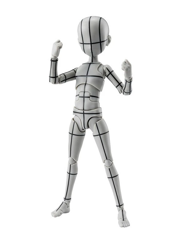 Alt view image 2 of 6 - S.H.Figuarts Body-kun -Ken Sugimori- Edition Wireframe (Gray Color Ver.)