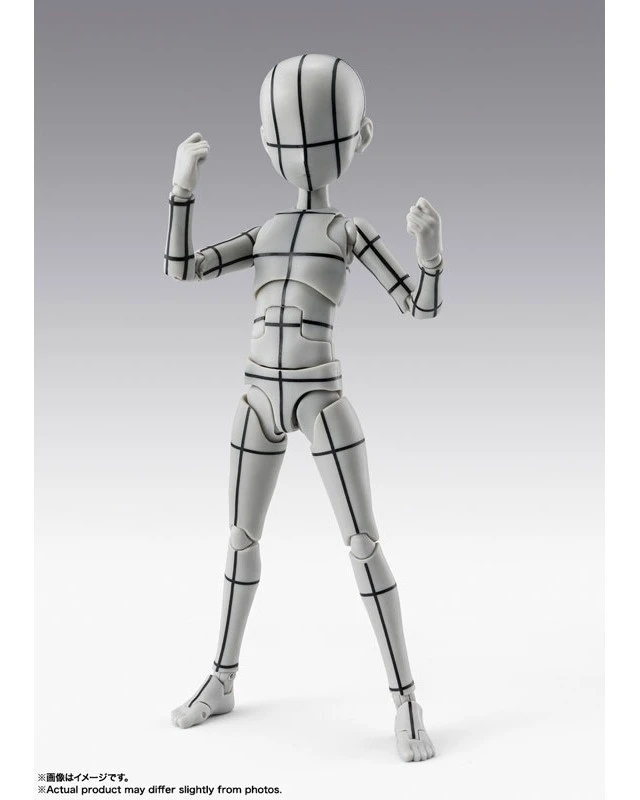 Alt view image 4 of 6 - S.H.Figuarts Body-kun -Ken Sugimori- Edition Wireframe (Gray Color Ver.)