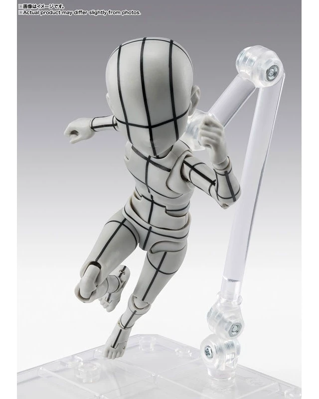Alt view image 6 of 6 - S.H.Figuarts Body-kun -Ken Sugimori- Edition Wireframe (Gray Color Ver.)