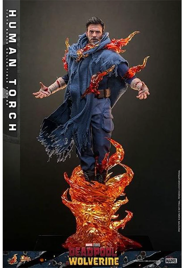 Main image of Human Torch 1/6 Scale Figure - Deadpool & Wolverine Movie Masterpiece