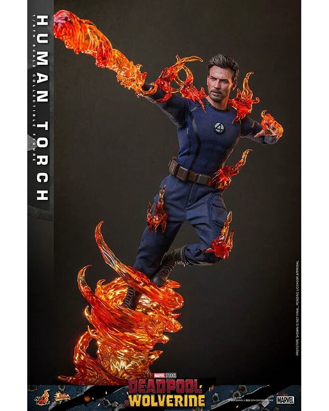 Alt view image 3 of 6 - Human Torch 1/6 Scale Figure - Deadpool & Wolverine Movie Masterpiece