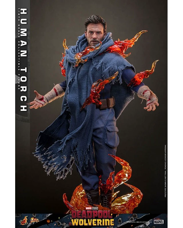 Alt view image 4 of 6 - Human Torch 1/6 Scale Figure - Deadpool & Wolverine Movie Masterpiece
