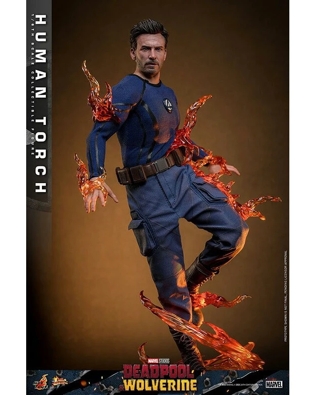 Alt view image 5 of 6 - Human Torch 1/6 Scale Figure - Deadpool & Wolverine Movie Masterpiece