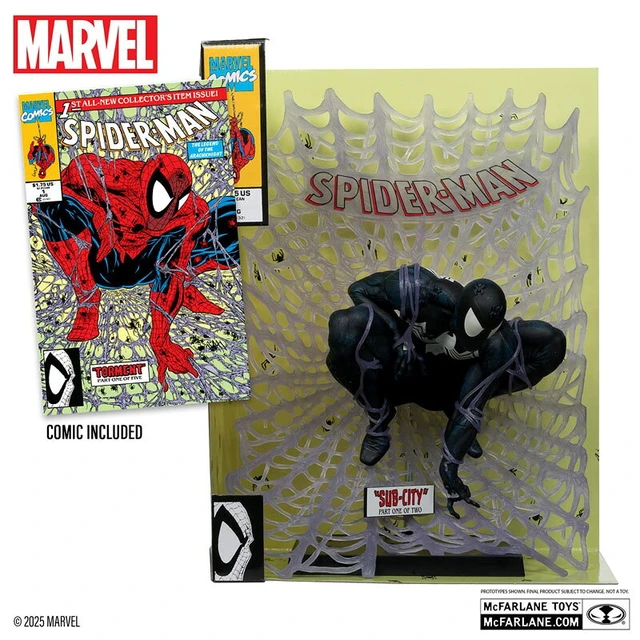 Alt view image 3 of 6 - Marvel Comics 1/6 Scene Figure #016 Spider-Man (Todd McFarlane)