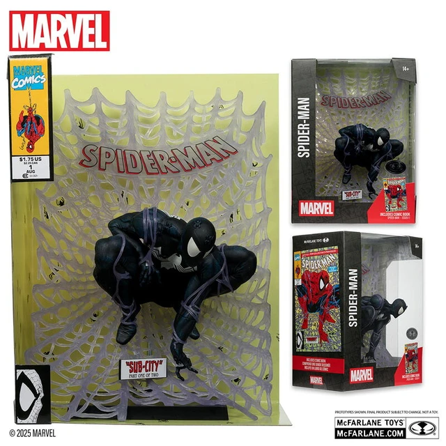 Alt view image 5 of 6 - Marvel Comics 1/6 Scene Figure #016 Spider-Man (Todd McFarlane)