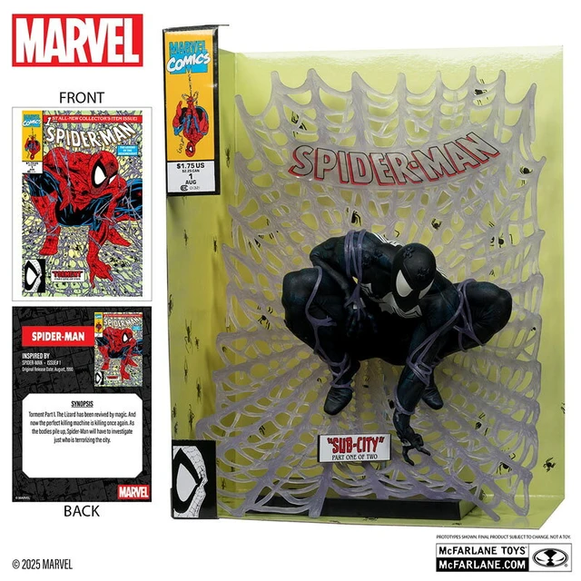 Alt view image 4 of 6 - Marvel Comics 1/6 Scene Figure #016 Spider-Man (Todd McFarlane)