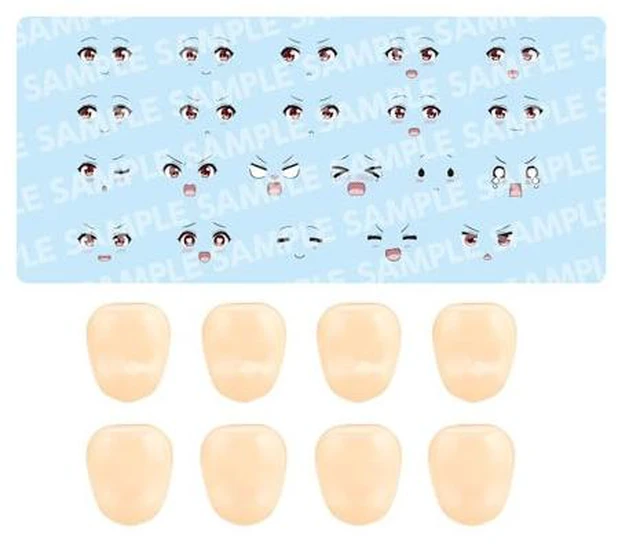 Main image of Emma Koishikawa Customize Face & Decal Set Vol.8 (A) - Sosai Shojo Teien