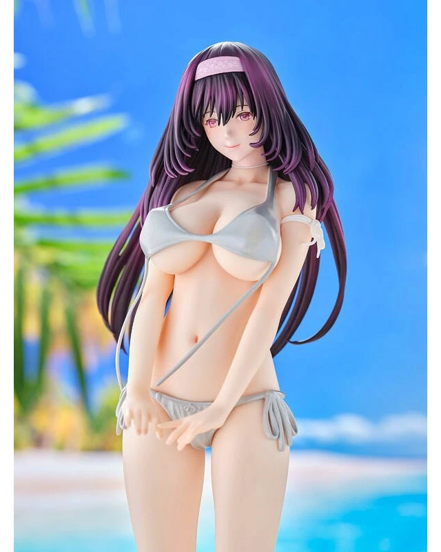 Alt view image 4 of 6 - Tomoe Sakura Black Hair Swimsuit Ver. Wholesome Complete Figure