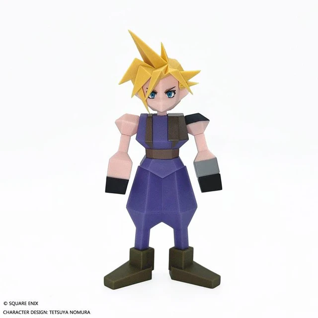 Main image of Cloud Strife Polygon Soft Vinyl Figure Final Fantasy VII