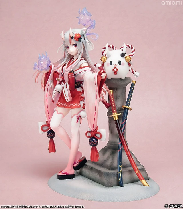 Alt view image 3 of 6 - Japan Nakiri Ayame Shrine Maiden Outfit Ver. 1/7 Complete Figure